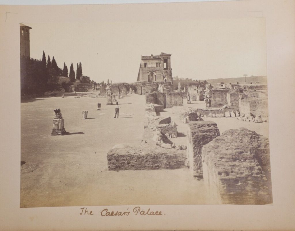1880 albumine ITALIE Rome, palais de César-Papier Albumine 18x25cm-
