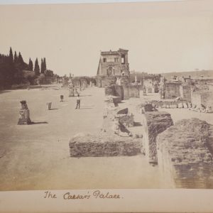 1880 albumine ITALIE Rome, palais de César-Papier Albumine 18x25cm-