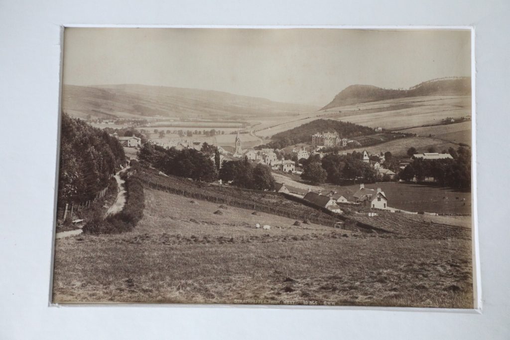 TIRAGE PHOTO STRATHEFFER ECOSSE ALBUMINE 1880 20X29cm