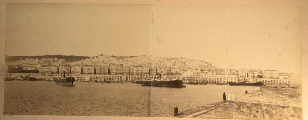 TIRAGE PHOTO	Albumine 1880 panoramique	Alger panorama 20X52cm