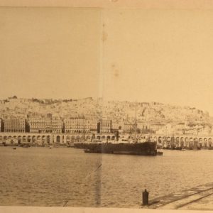 TIRAGE PHOTO	Albumine 1880 panoramique	Alger panorama 20X52cm