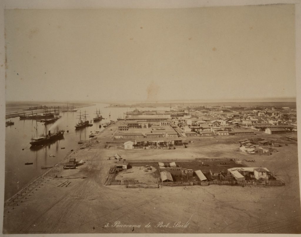 PHOTO Albumine Egypte PORT SAID 21X27cm 1880