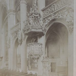 TIRAGE PHOTO	ALBUMINE COELN 1880	Kanzel Maria Himmelfahrt 21X28cm