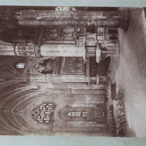TIRAGE PHOTO	ALBUMINE MILAN 1880	SUR CARTON 19X25cm CATHEDRALE