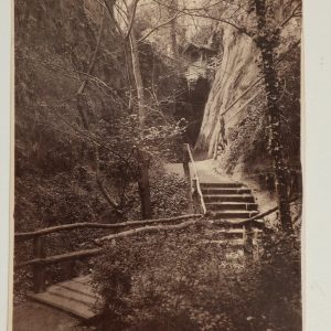 photo albumine  SHANKLIN CHINE, sur l'île de Wight format 11X17CM