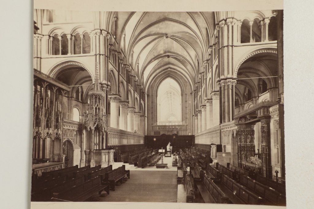 photo albumine Canterbury Cathedral format 14X17cm