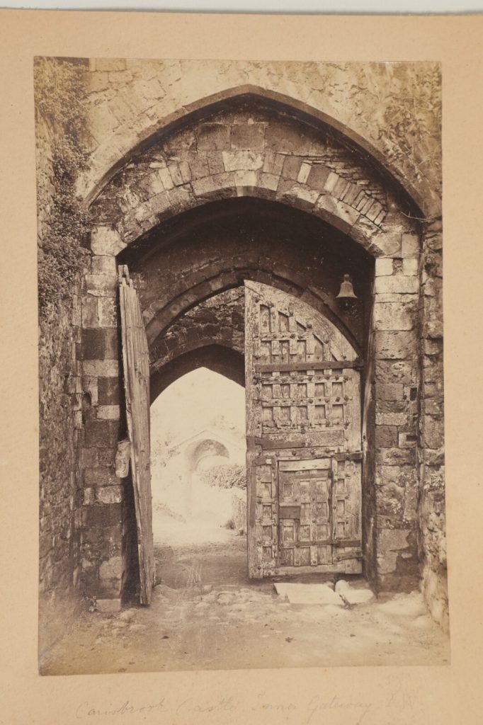 photo albumine  Château de Carisbrooke Keep, sur l'île de Wight format 15X20CM