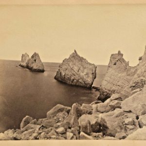 photo albumine  THE NEEDLES, sur l'île de Wight format 15X20CM