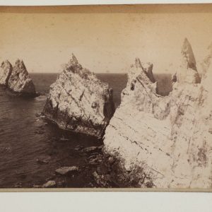 photo albumine  THE NEEDLES, sur l'île de Wight format 10X13CM