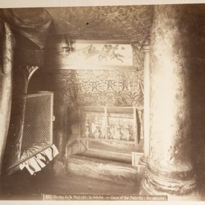 PHOTO Albumine	Moyen Orient	Grotte  de la Nativité de Bethléem 25X30cm	1880