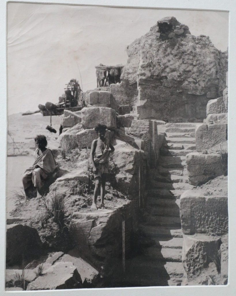 TIRAGE PHOTO photo Schroeder ; albumine Assouan Egypte 21X27cm
