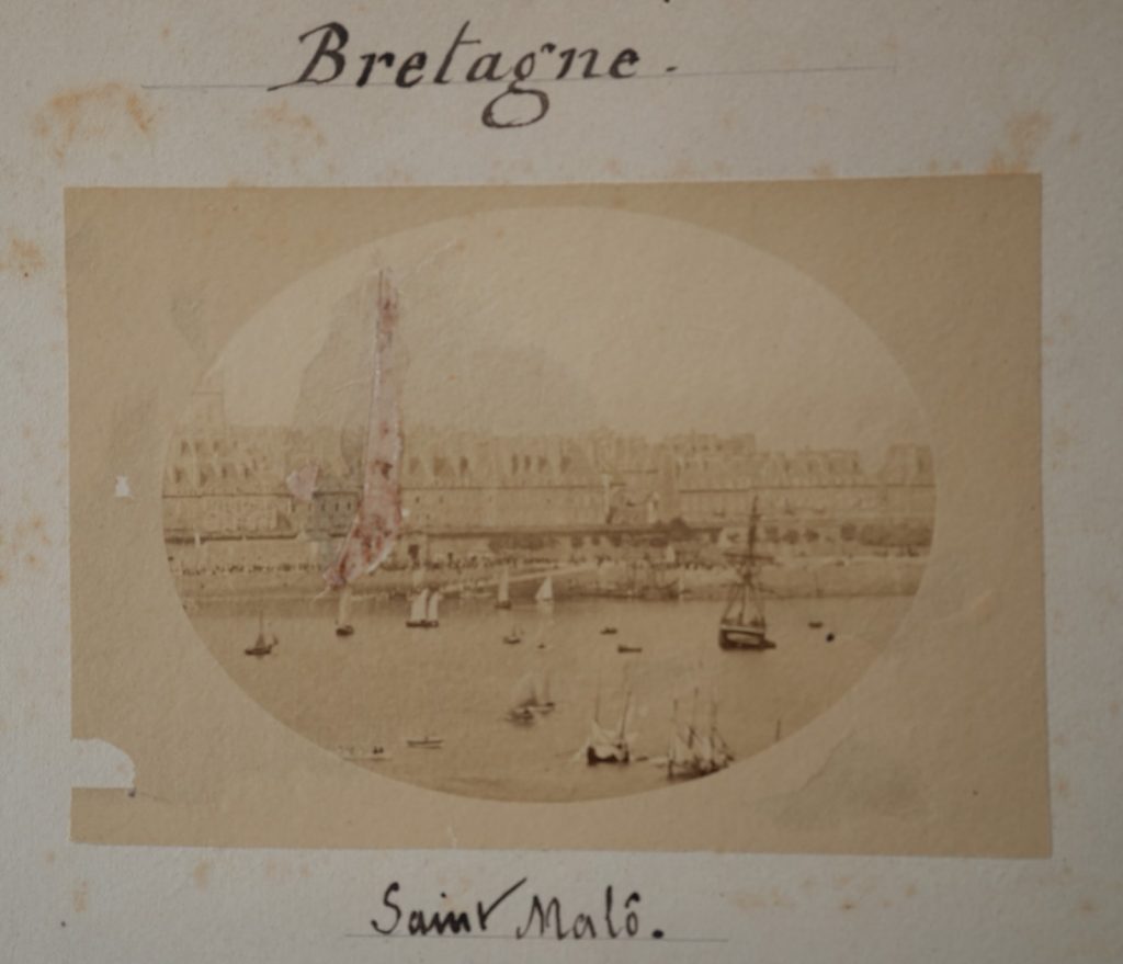 PHOTO Albumine France Paysage de Bretagne Saint Malo 10x14cm 1880