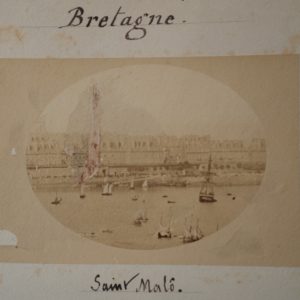 PHOTO Albumine	France	Paysage de Bretagne Saint Malo  10x14cm	 1880