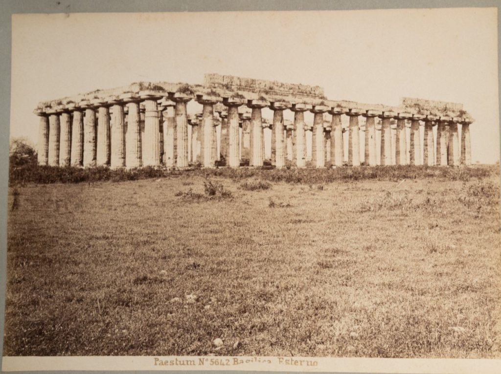 TIRAGE PHOTO Albumine	Italie	Paestum Temple	18X26cm