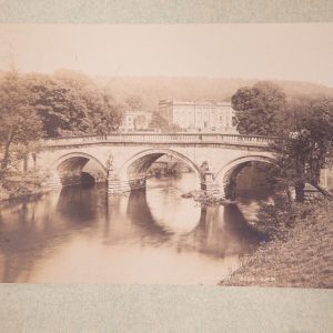 TIRAGE PHOTO	ALBUMINE George Washington Wilson 1880 Chatsworth house 13,5X21CM