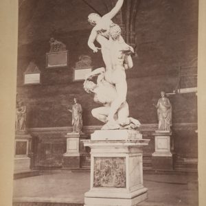 PHOTO Albumine	Italie	Florence, loggia dei Lanzi l'Enlèvement d'une Sabine	19X24