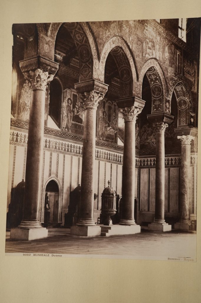 PHOTO Albumine Italie Sicile Monreal Duomo 20X25cm 1880 Sommer