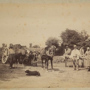TIRAGE PHOTO Albumine	Europe	famille de Paysans	14X20cm	1870