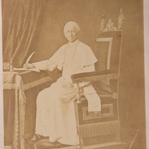 TIRAGE PHOTO ALBUMINE SUR CARTON 1878 PAPE Léon XIII 20X25cm