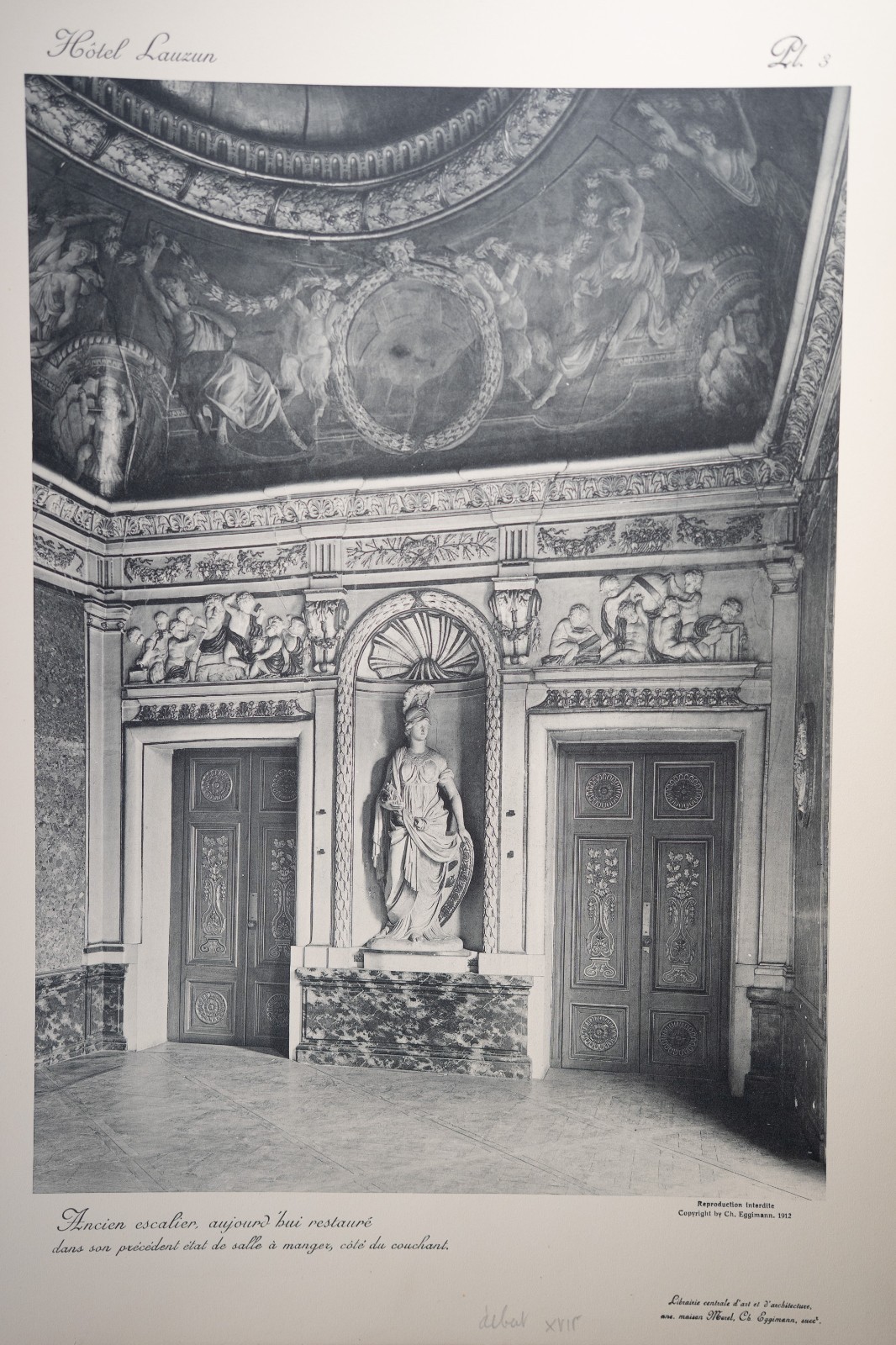 photo Heliogravure 31 planches de l'hotel Lauzun Paris 33X46cm 1910 Egimmann – Image 4