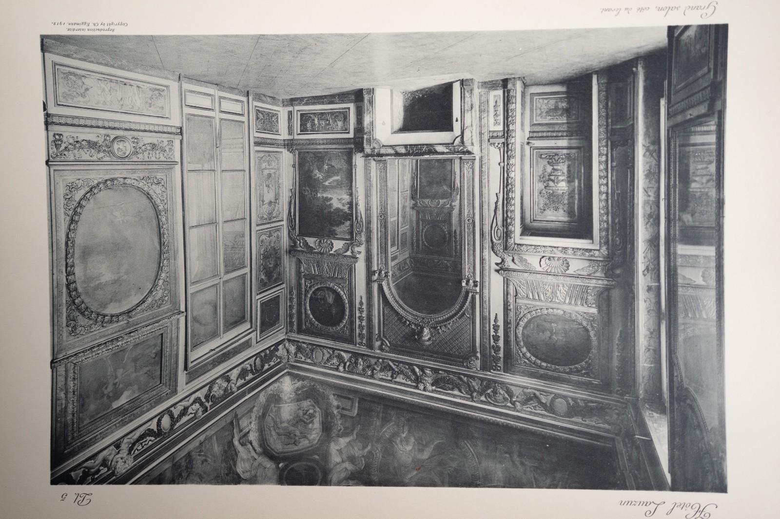 photo Heliogravure 31 planches de l'hotel Lauzun Paris 33X46cm 1910 Egimmann – Image 6