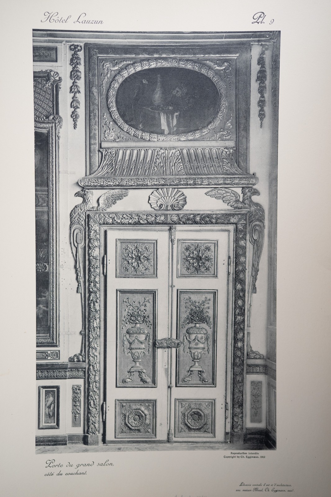 photo Heliogravure 31 planches de l'hotel Lauzun Paris 33X46cm 1910 Egimmann – Image 9