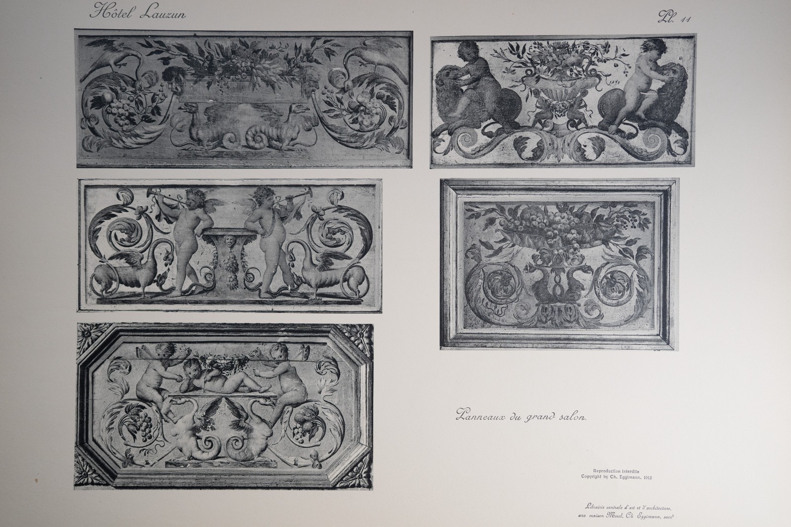 photo Heliogravure 31 planches de l'hotel Lauzun Paris 33X46cm 1910 Egimmann – Image 11