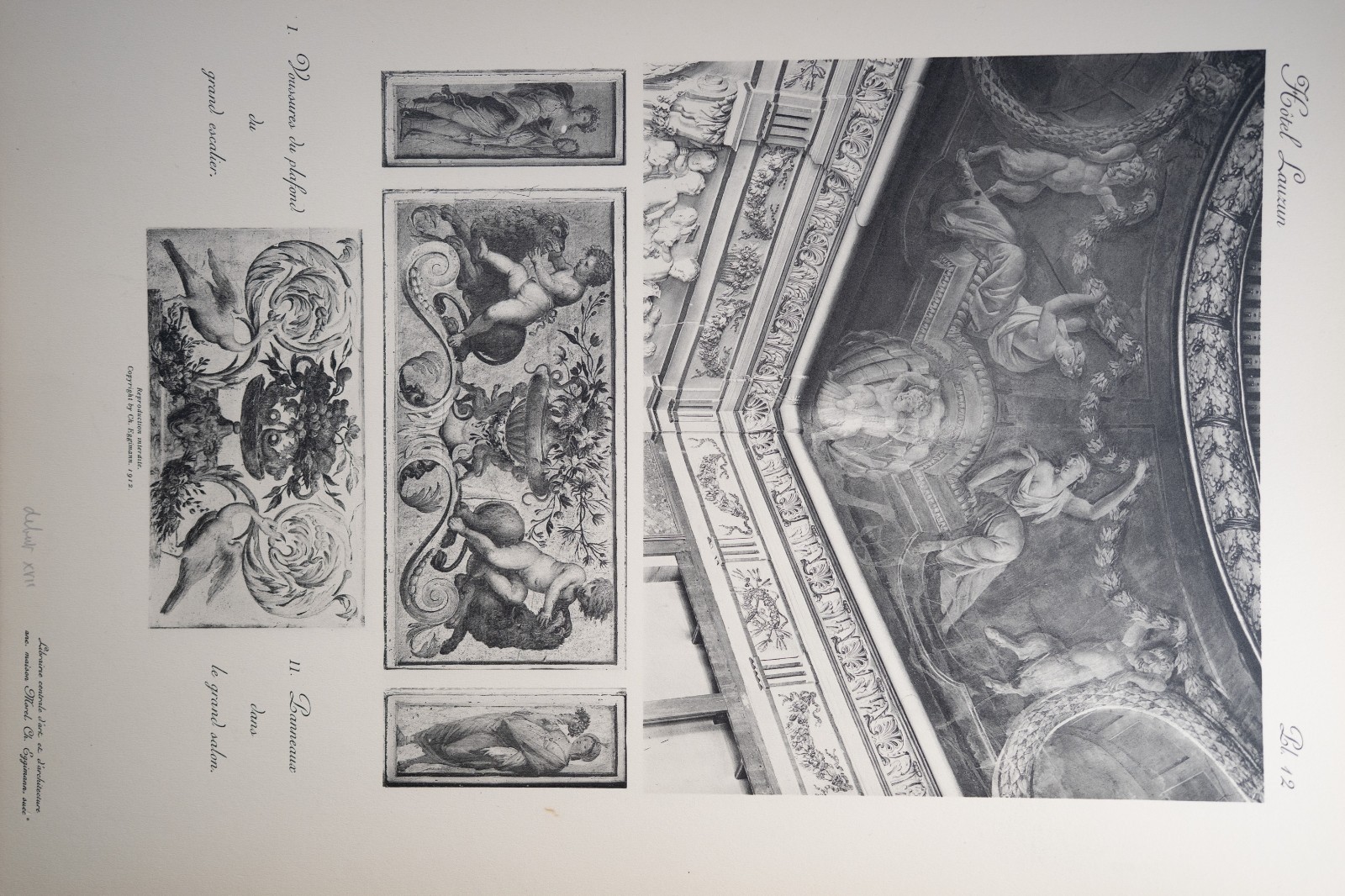 photo Heliogravure 31 planches de l'hotel Lauzun Paris 33X46cm 1910 Egimmann – Image 12