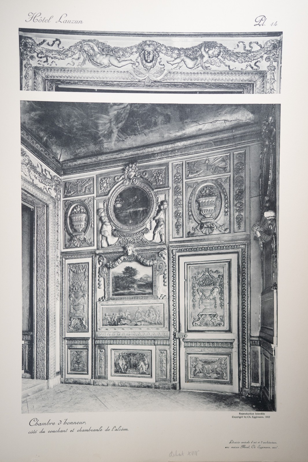 photo Heliogravure 31 planches de l'hotel Lauzun Paris 33X46cm 1910 Egimmann – Image 14