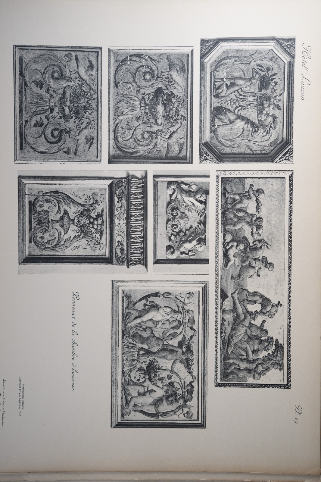 photo Heliogravure 31 planches de l'hotel Lauzun Paris 33X46cm 1910 Egimmann – Image 19