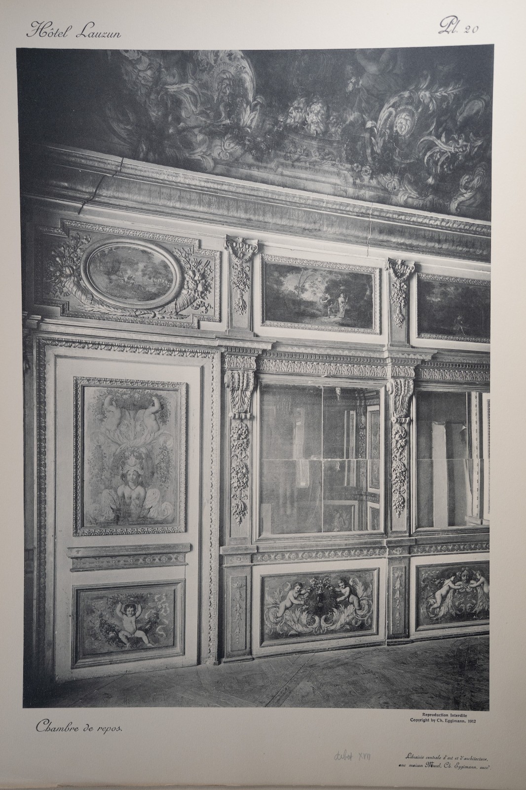 photo Heliogravure 31 planches de l'hotel Lauzun Paris 33X46cm 1910 Egimmann – Image 20