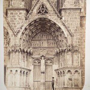 PHOTO Albumine France Cathédrale de Bourges 19X25cm 1860 Attribué à Franck