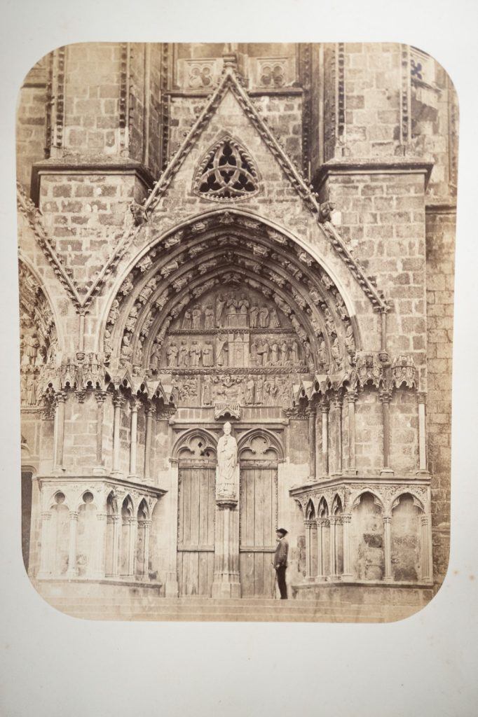PHOTO Albumine France Cathédrale de Bourges 19X25cm 1860 Attribué à Franck