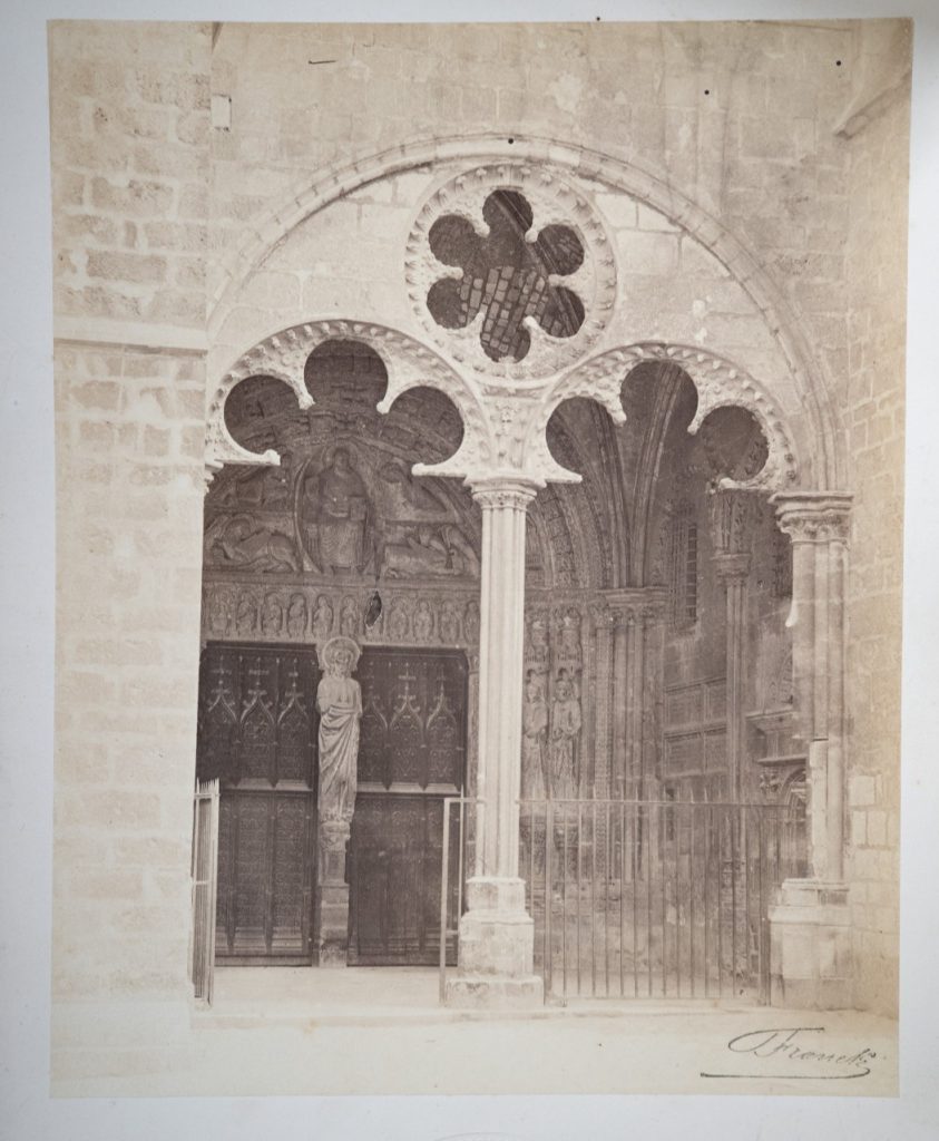 PHOTO Albumine France Cathédrale de Bourges 19X24cm 1860 Franck de Villecholle