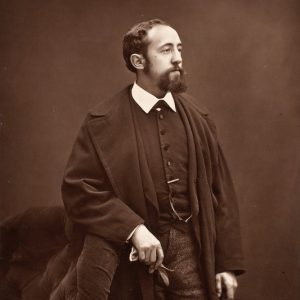 Photoglyptie France Jules Claretie 17,5X22,5cm 1870 PHOTO Carjat