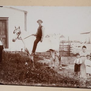 PHOTO citrate	états unis	Homme à cheval fermier	13X18cm	1900