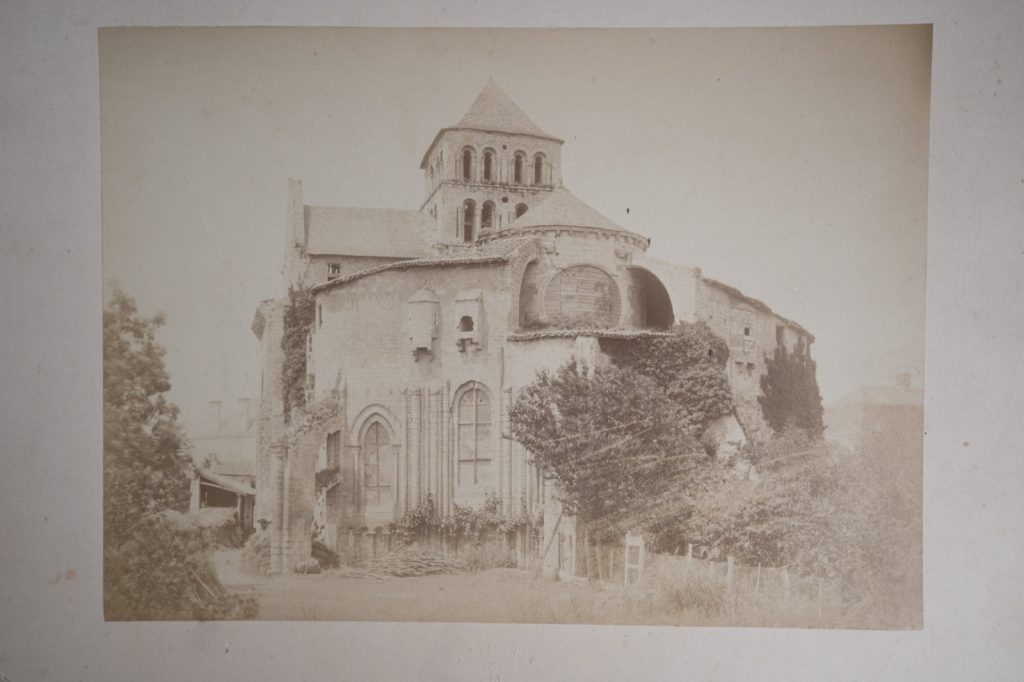 PHOTO Albumine France Abbaye DEUX-SEVRES 15X22cm 1870 ROBUCHON