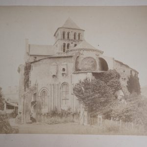 PHOTO Albumine France Abbaye DEUX-SEVRES 15X22cm 1870 ROBUCHON