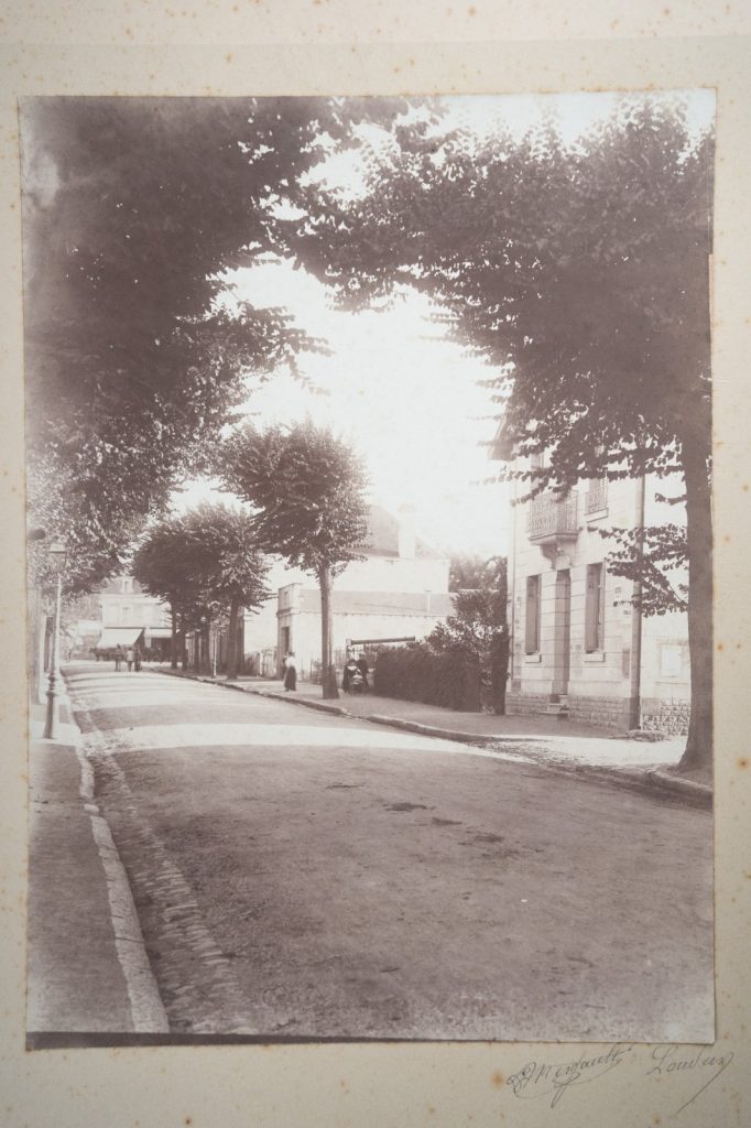 PHOTO Albumine France Maison bourgeoise Loudun? Emmanuel Mergault 17x23CM 1890