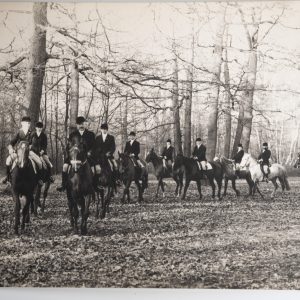 PHOTO Argentique	France	chasse à courre vénerie cheval	24X29cm	1970