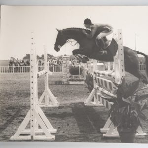 PHOTO Argentique	France	Equitation cheval saut d'obstacles	24X29cm	1970