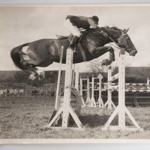 PHOTO Argentique	France	Equitation cheval saut d'obstacles	24X29cm	1970