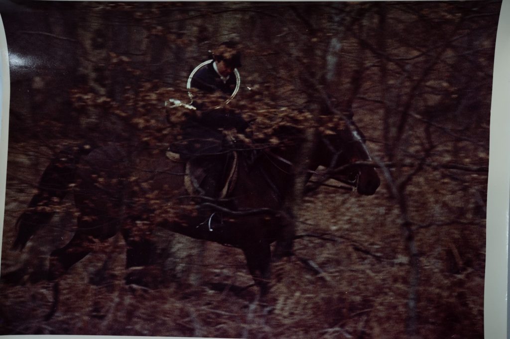 PHOTO Argentique	France	chasse à courre vénerie cheval 24x30cm	1970