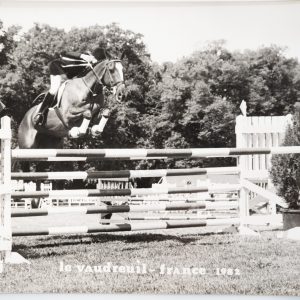 PHOTO Argentique	France	Equitation cheval saut d'obstacles	18X24cm	1970