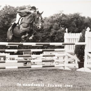 PHOTO Argentique	France	Equitation cheval saut d'obstacles	18X24cm	1970