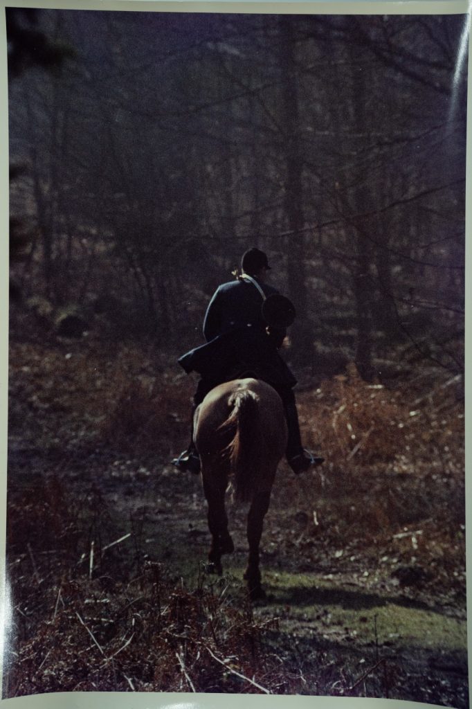 PHOTO Argentique	France	chasse à courre vénerie cheval 24x30cm	1970