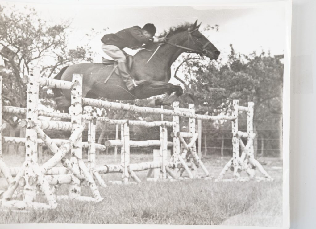 PHOTO Argentique France Equitation cheval saut d'obstacles 18X24cm 1970