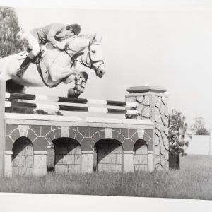 PHOTO Argentique	France	Equitation cheval saut d'obstacles	18X24cm	1970