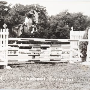 PHOTO Argentique France Equitation cheval saut d'obstacles 18X24cm 1970