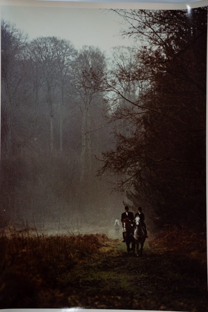 PHOTO Argentique	France	chasse à courre vénerie cheval 24x30cm	1970